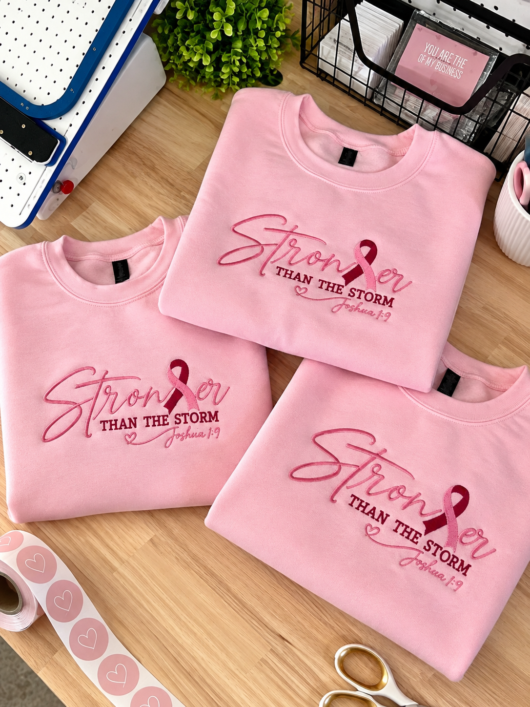 Stronger Than the Storm Embroidered Sweatshirt