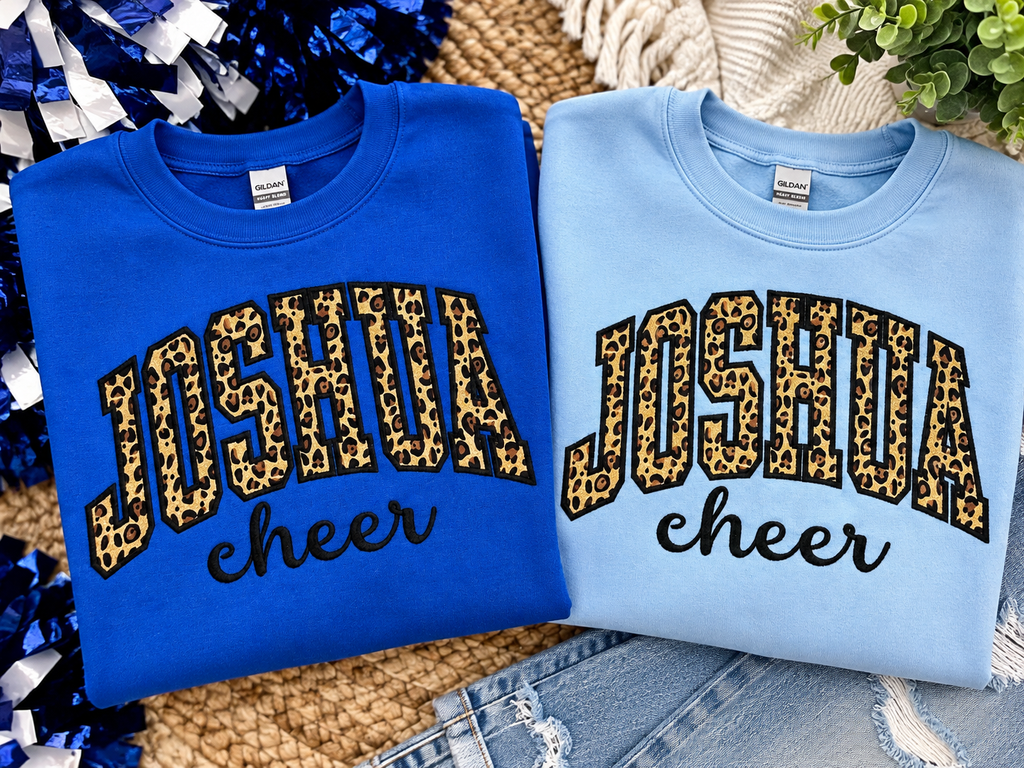 Joshua CHEER Leopard Varsity Sweatshirt