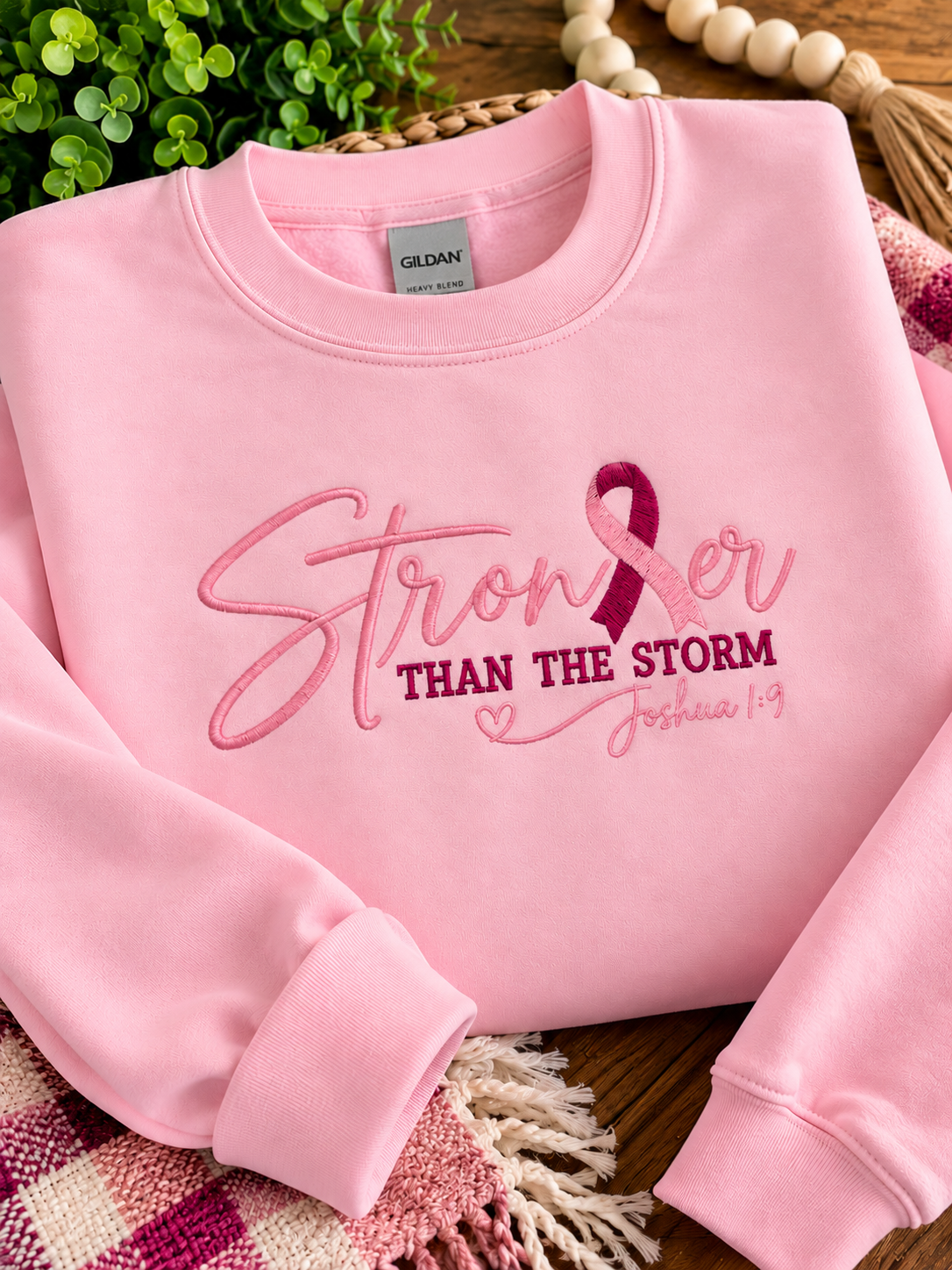 Stronger Than the Storm Embroidered Sweatshirt