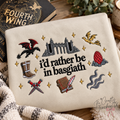I'd Rather Be in Basgiath Embroidered Sweatshirt