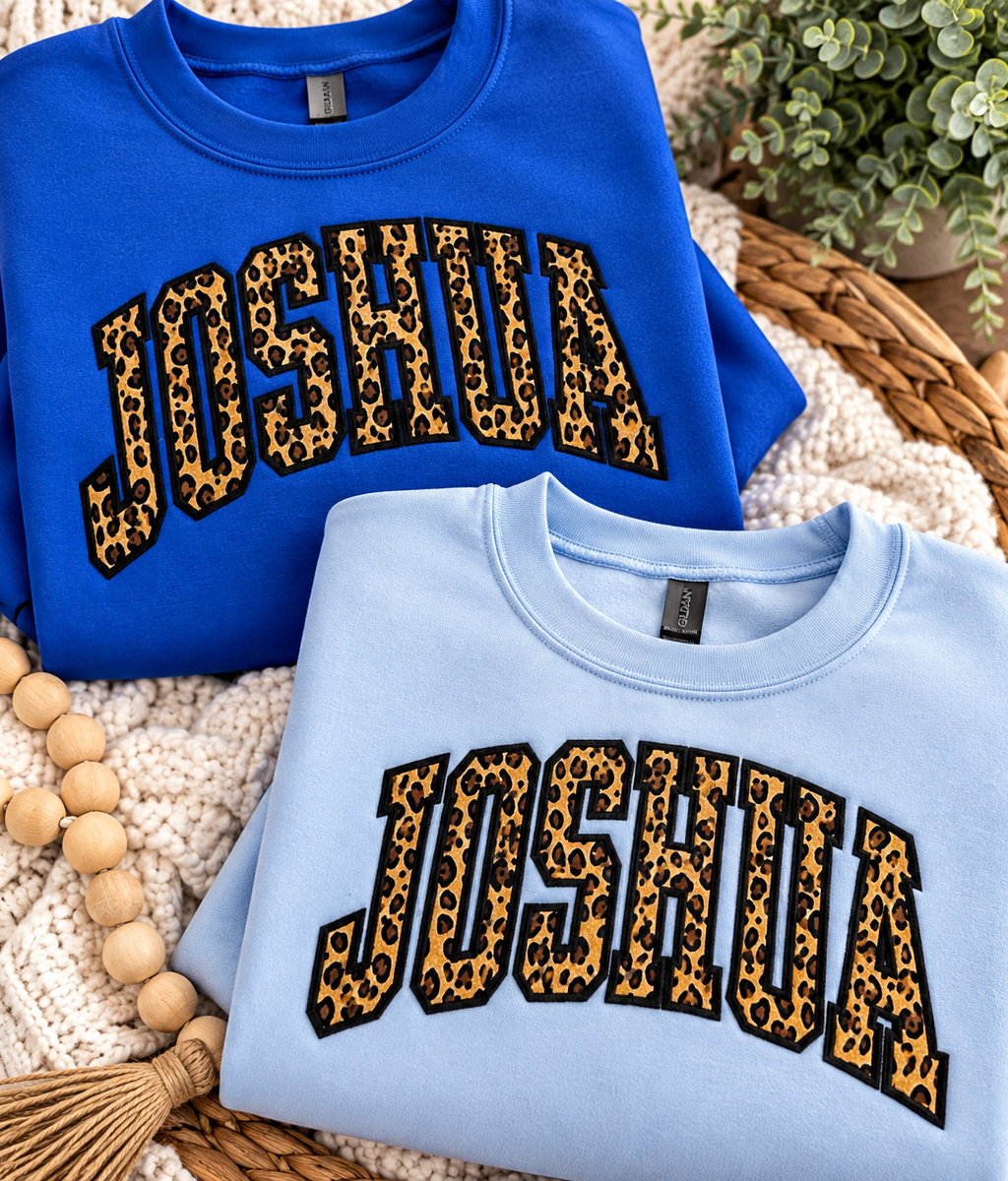 Joshua Leopard Varsity Sweatshirt