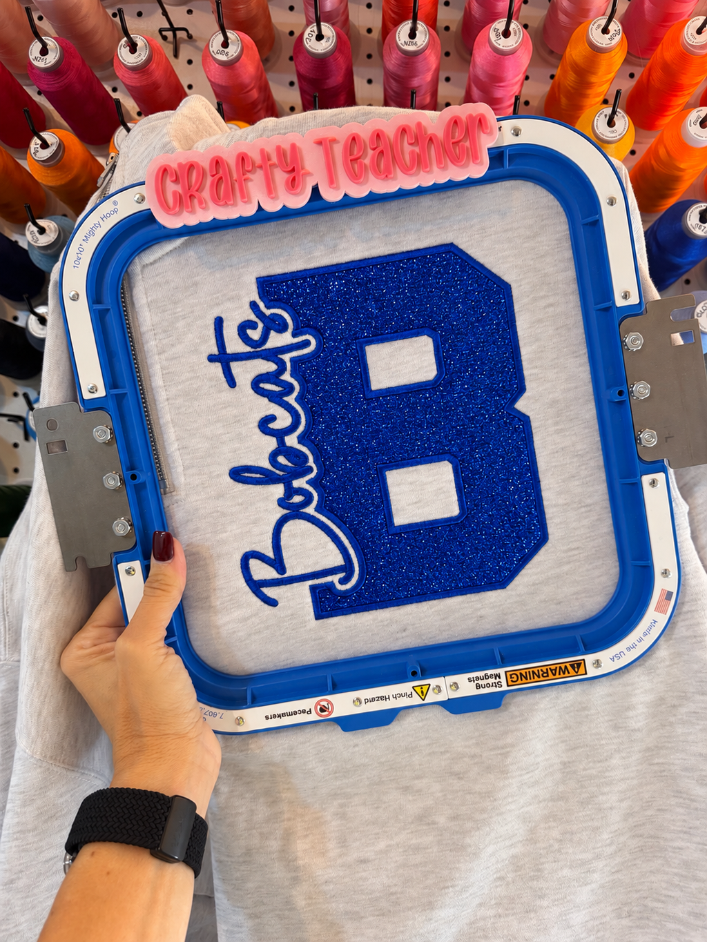 Bobcats Glitter Quarter Zip