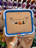 Halloween Garland Embroidered Tee