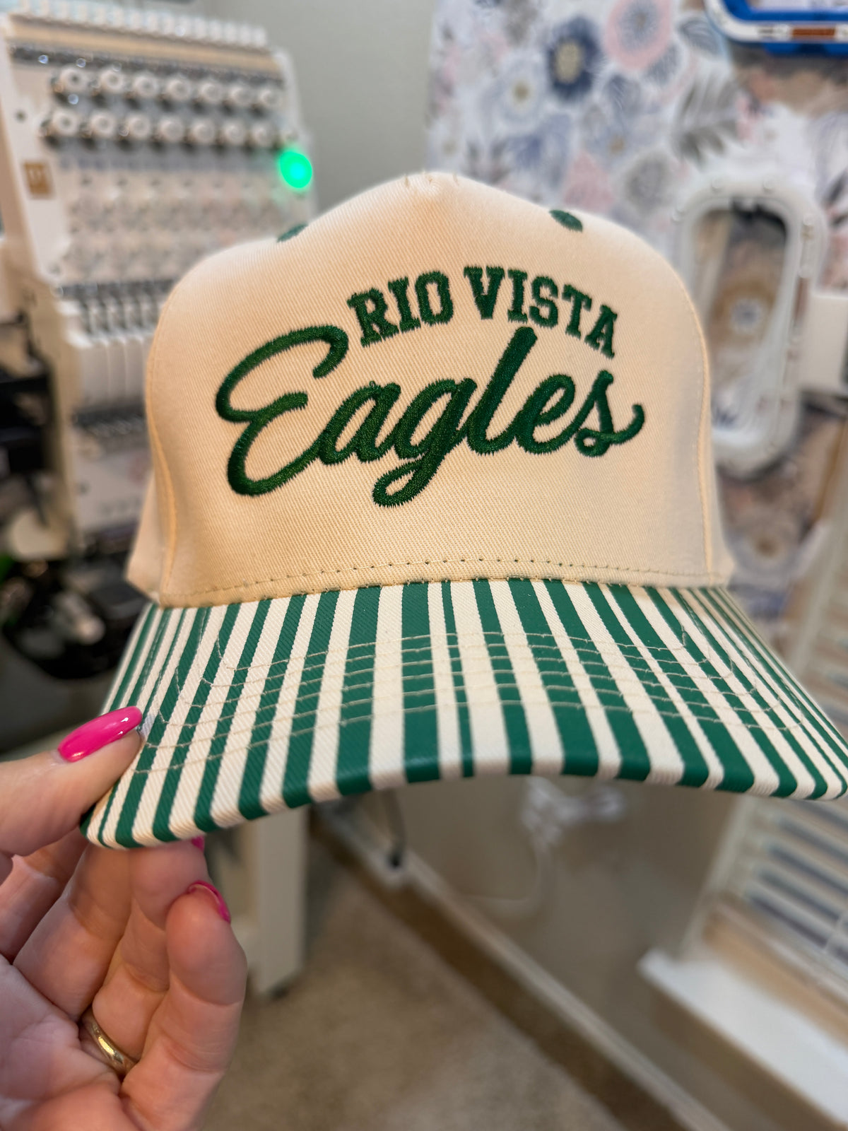 Rio Vista Eagles Striped Hat