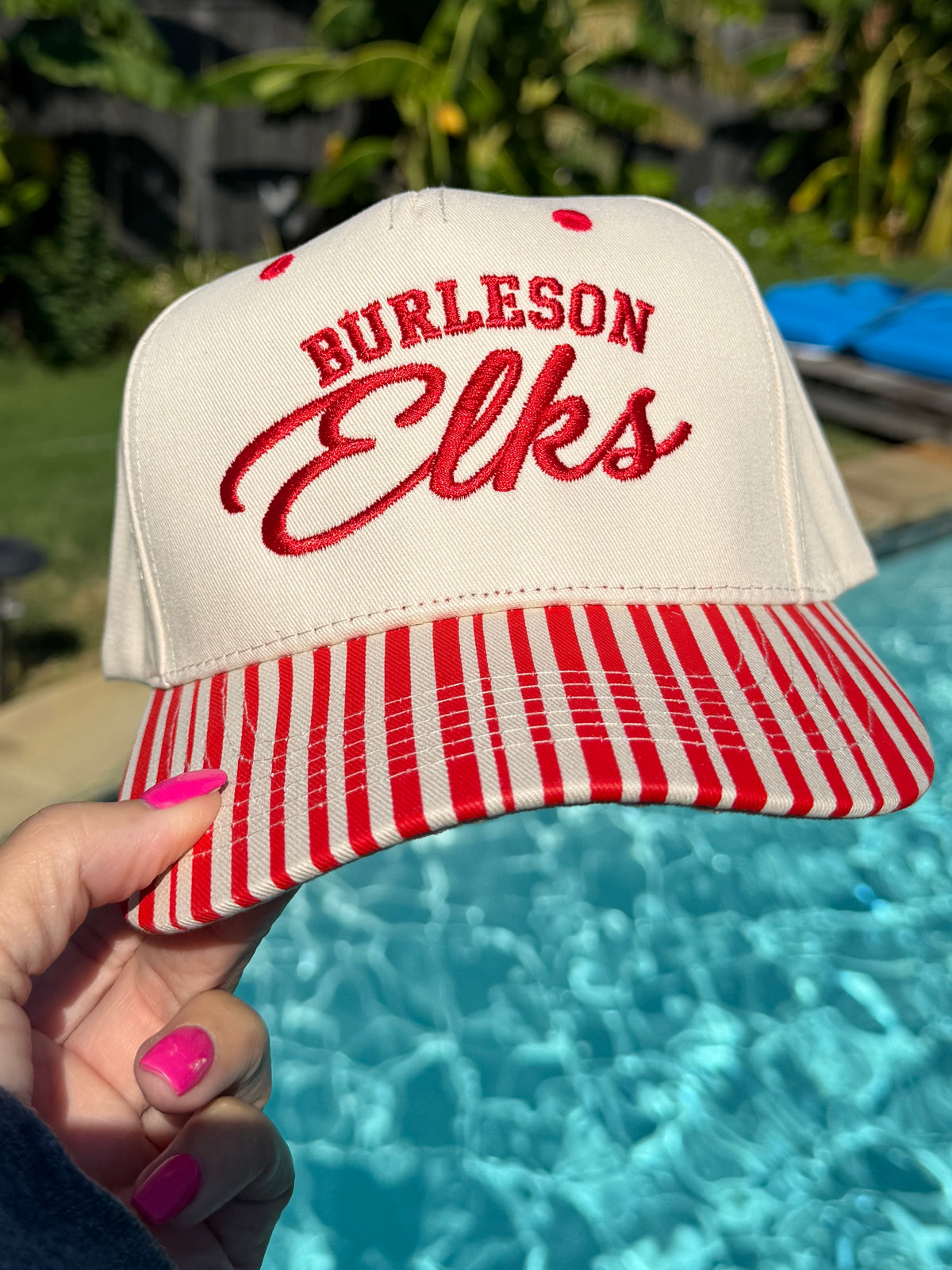 Burleson Elks Striped Hat