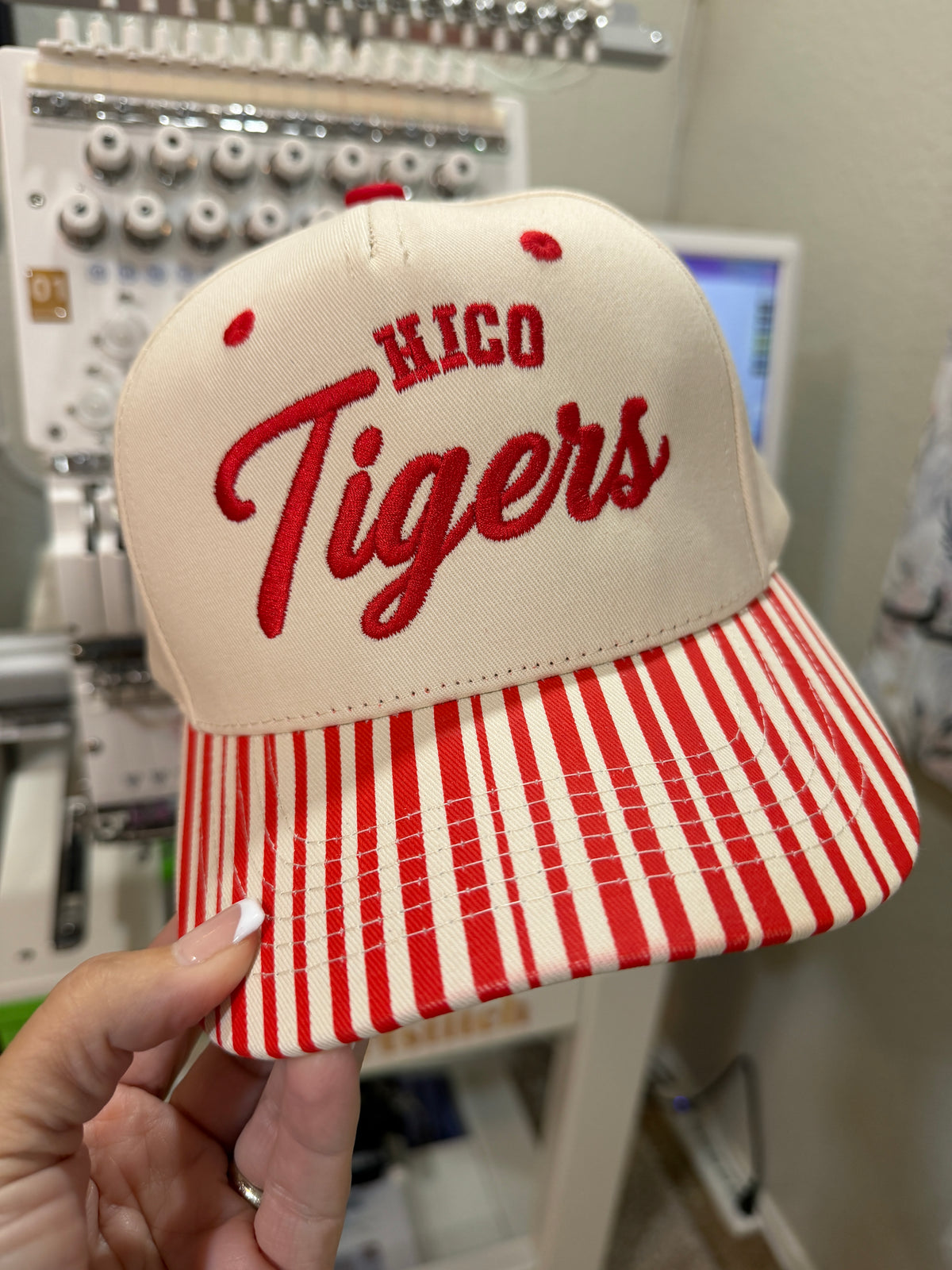 Hico Tigers Striped Hat