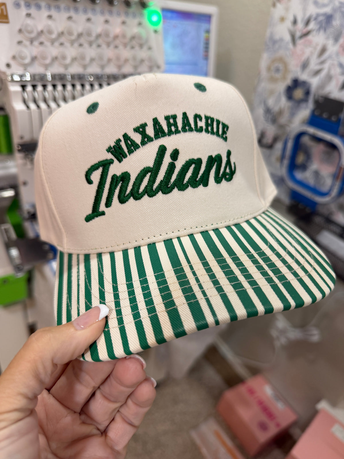 Waxahachie Indians Striped Hat