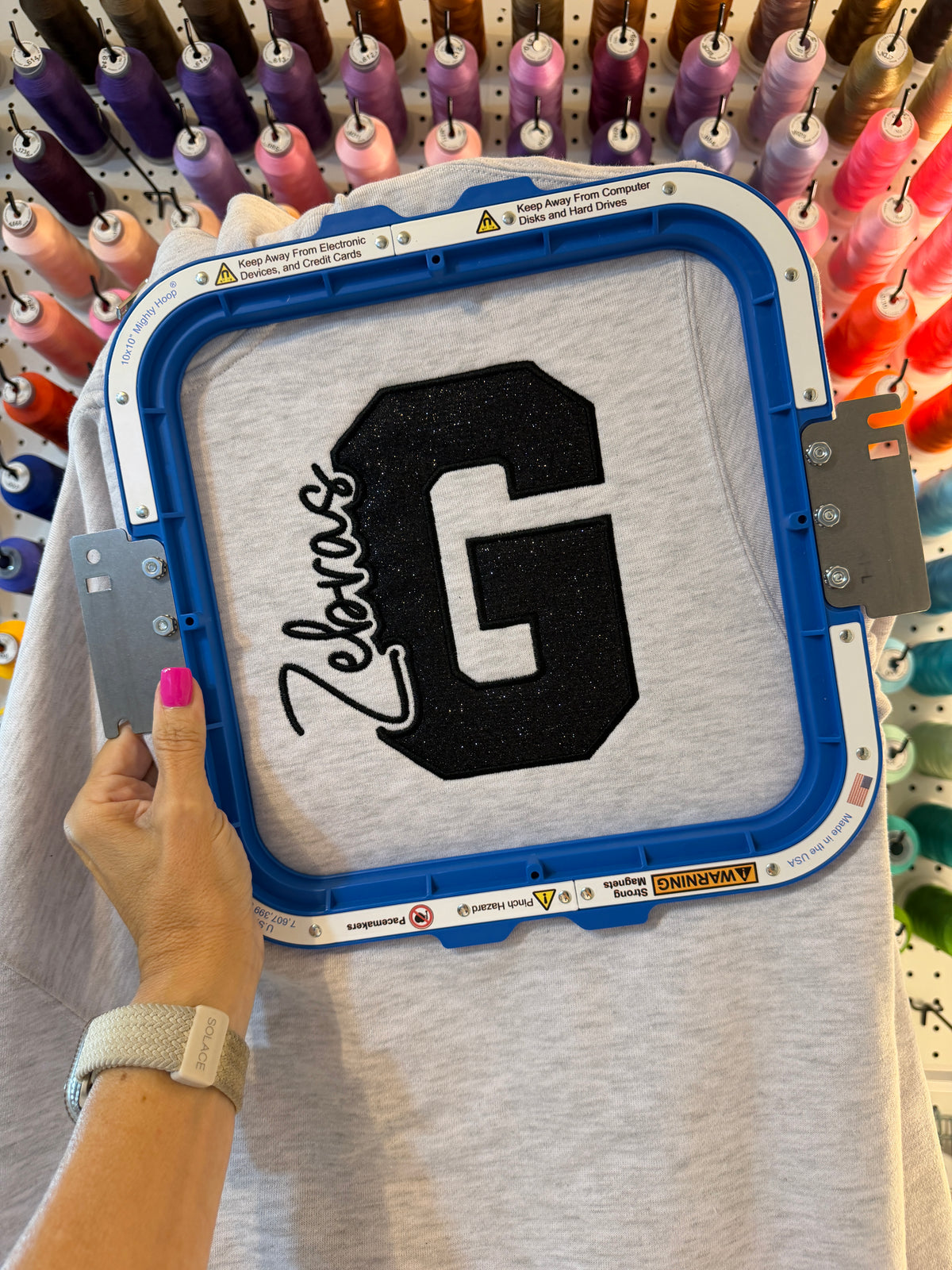 Zebras Glitter Quarter-Zip