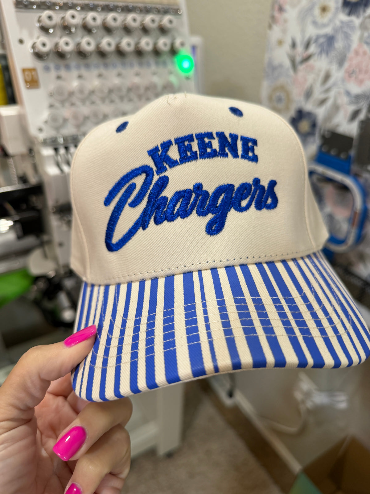 Keene Chargers Striped Hat