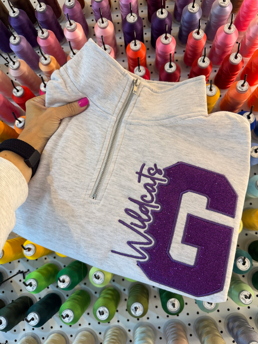 Wildcats Glitter Quarter-Zip