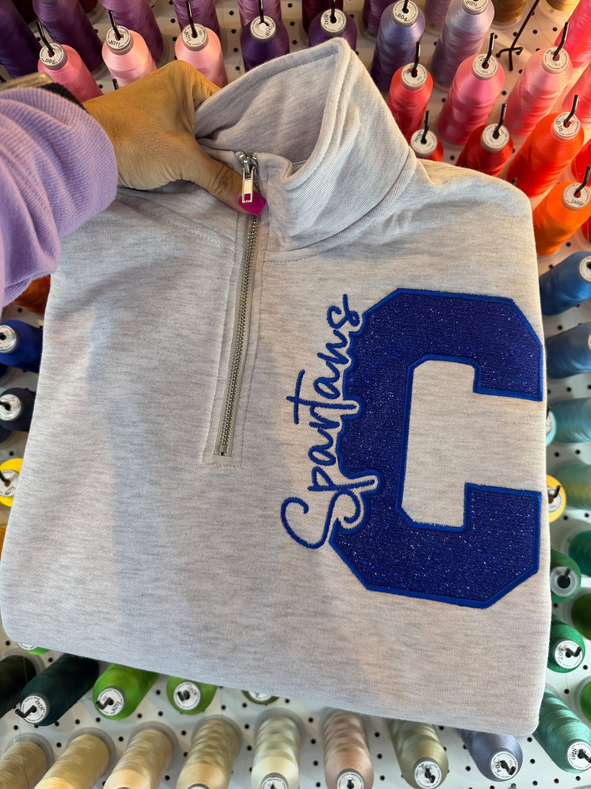 Centennial Spartans Glitter Quarter Zip