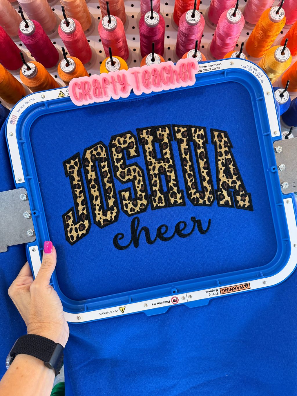 Joshua CHEER Leopard Varsity Sweatshirt
