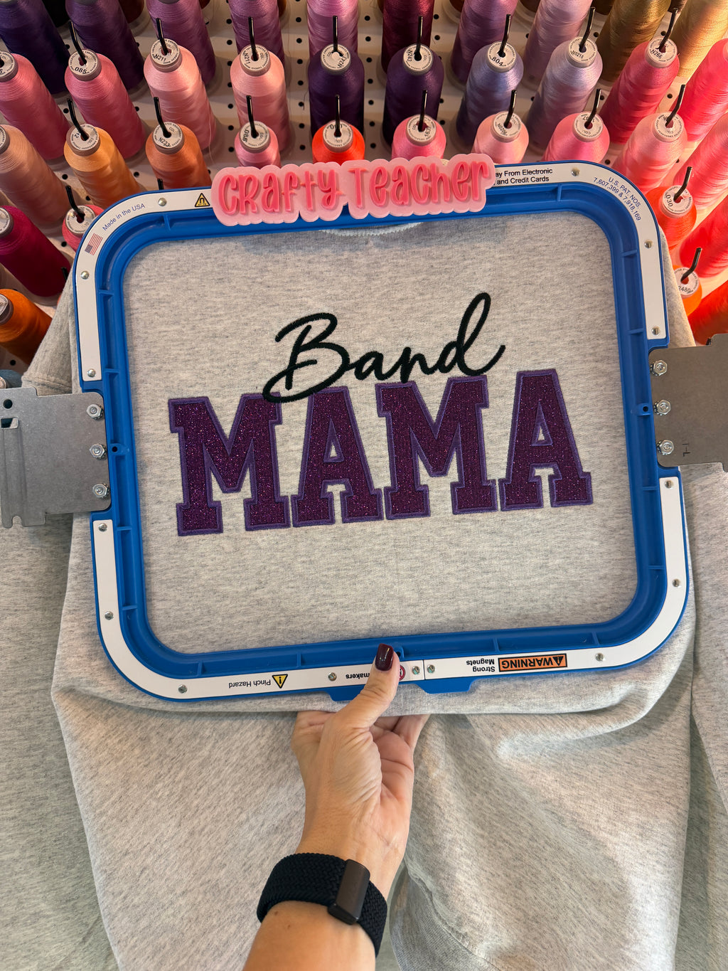 Band Mama Embroidered Sweatshirt