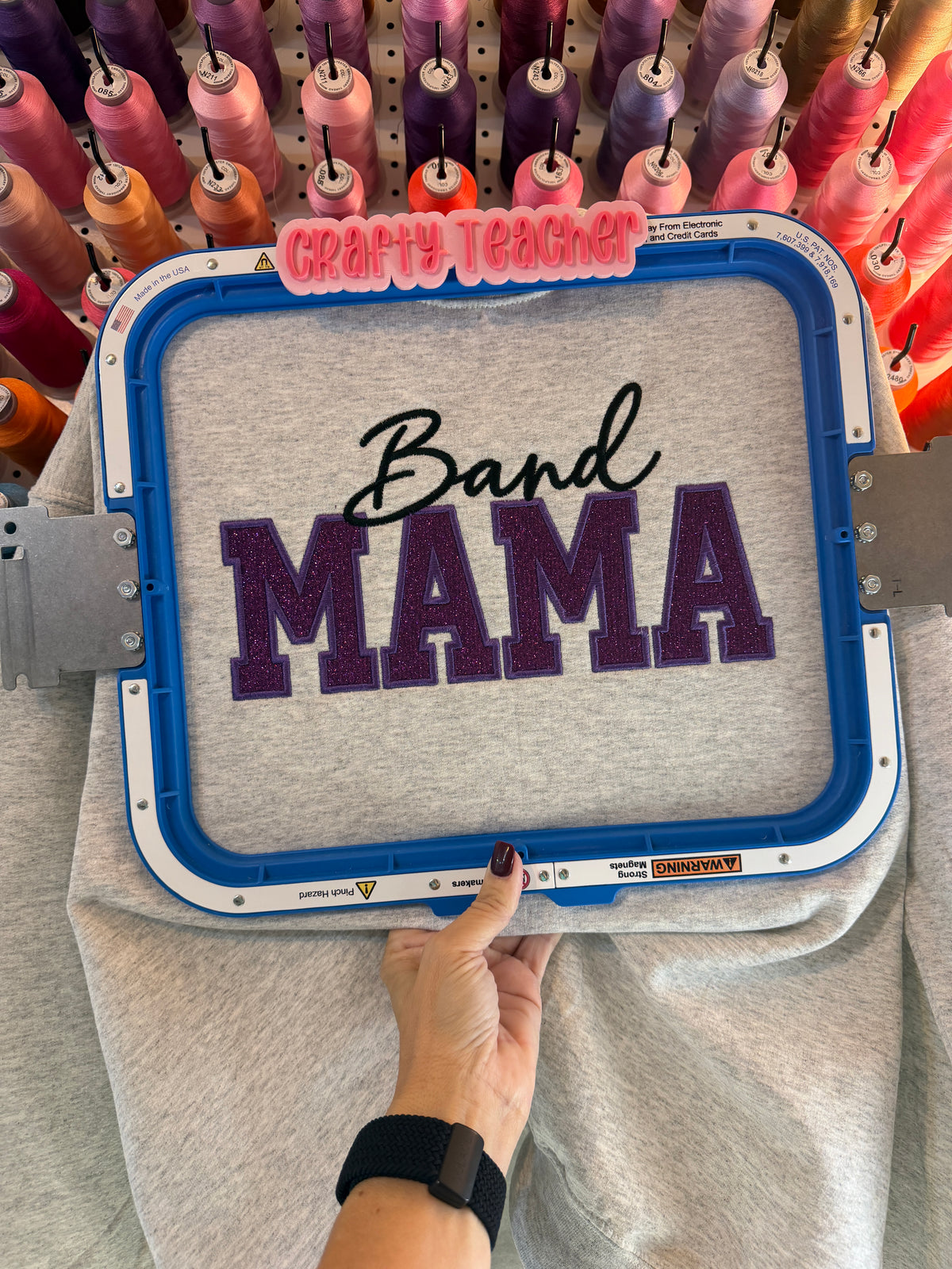 Band Mama Embroidered Sweatshirt