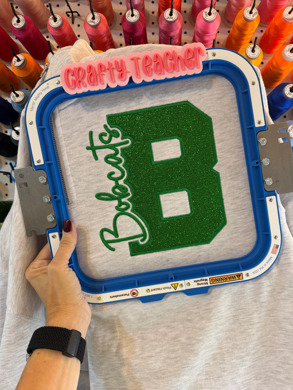 Bobcats Glitter Quarter Zip