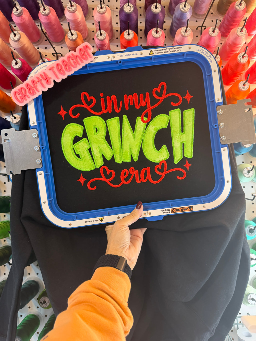 IN MY GRINCH ERA – Embroidered Sweatshirt