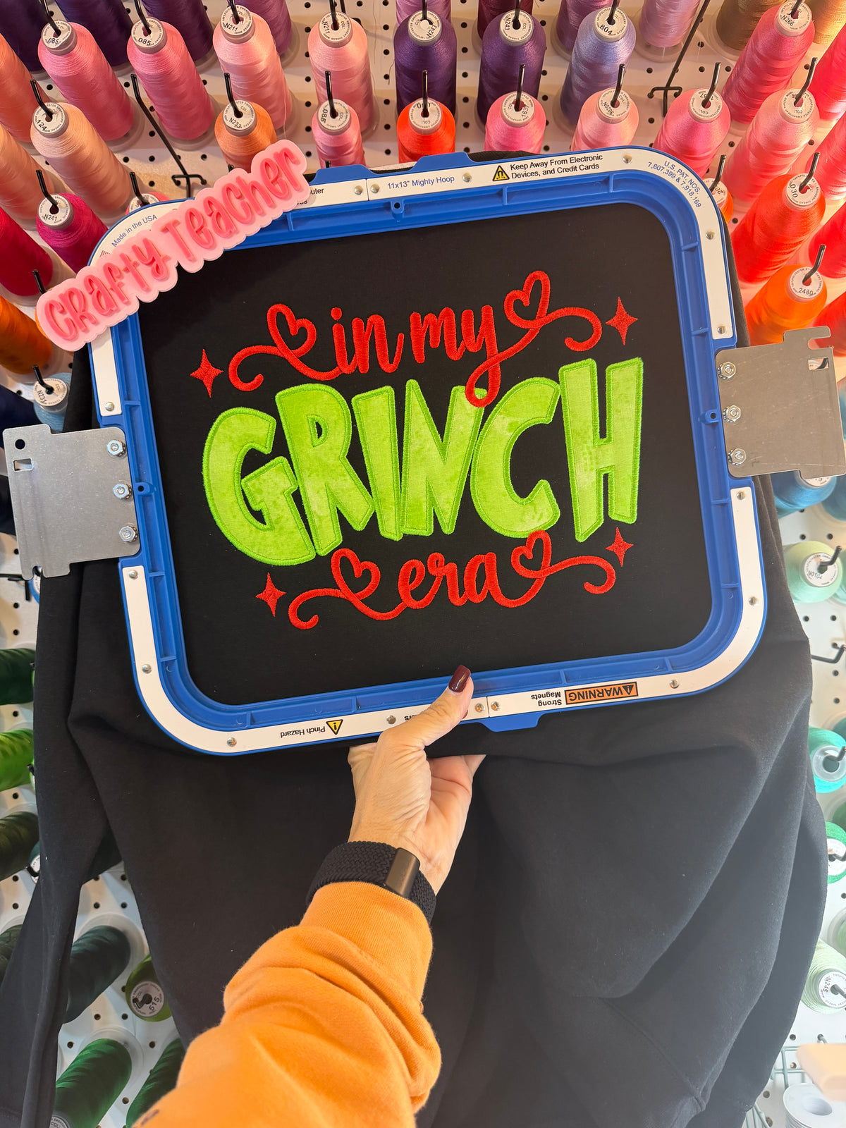 IN MY GRINCH ERA – Embroidered Sweatshirt