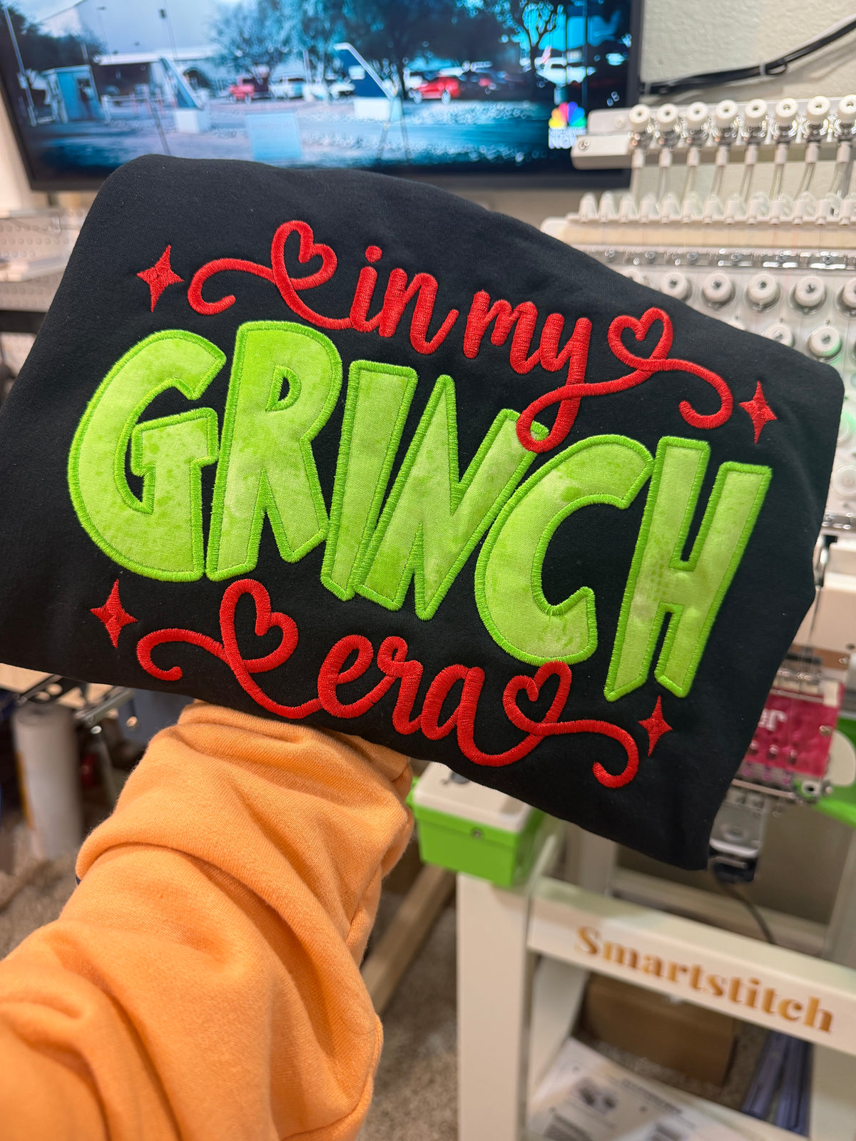 IN MY GRINCH ERA – Embroidered Sweatshirt