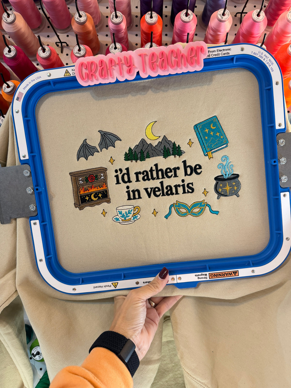 I'd Rather Be in Velaris Embroidered Sweatshirt